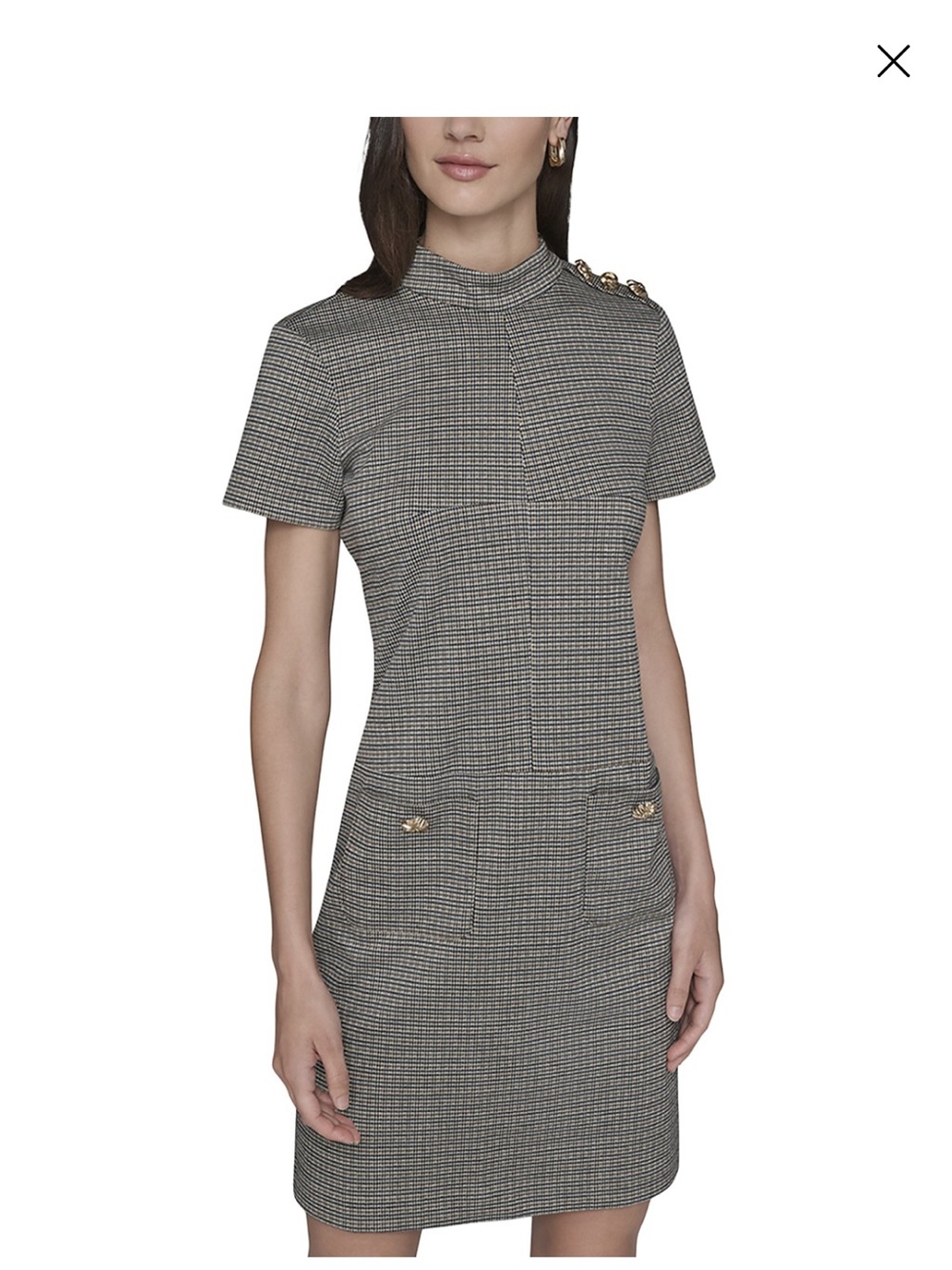 Karl Lagerfeld Houndstooth  Dress